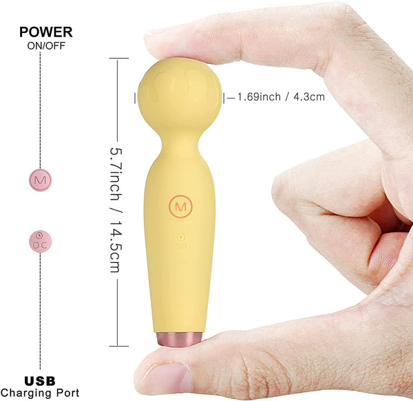 Upgraded Mini Back Massager - Cordless Body Massager with 10 Powerful Vibration Mode for Body Relieves Neck Shoulder Back Waist Leg Muscle Tension